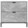 vidaXL Nachttisch Betongrau 63,5 x 36 x 61 cm Holzwerkstoff