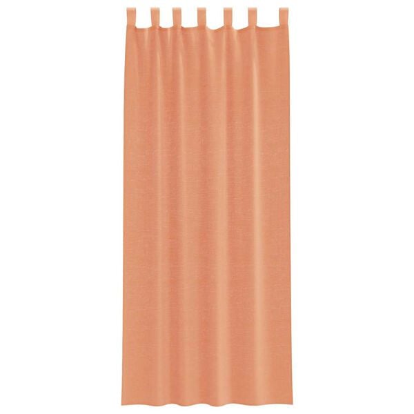 vidaXL Voile Vorh&auml;nge mit Schlaufen 2 Stk. Terrakottarot 140x260 cm