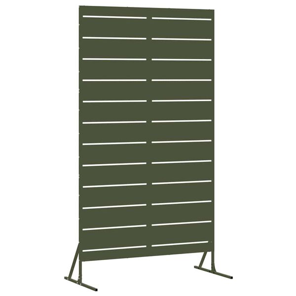 vidaXL Sichtschutz Oliv 100 x 50 x 180 cm Stahl