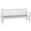 vidaXL Bankpolster Schwarz kariert 150 x 50 x 3 cm Oxford-Stoff