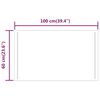 vidaXL LED-Badspiegel 100x60 cm