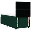 vidaXL Boxspringbett mit Matratze Dunkelgr&uuml;n 90x200 cm Samt