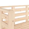 vidaXL Gartenbank 111,5x53x71 cm Massivholz Kiefer