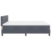 vidaXL Boxspringbett mit Matratze Dunkelgrau 180 x 200 cm Stoff