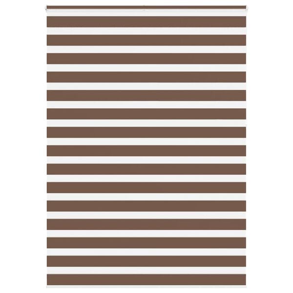 vidaXL Doppelrollo Braun 165x230 cm Stoffbreite 160,9 cm Polyester