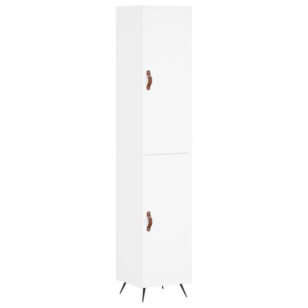 vidaXL Highboard Wei&szlig; 34,5x34x180 cm Holzwerkstoff