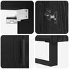 vidaXL Highboard 2 pcs Schwarz Eichen-Optik Holzwerkstoff