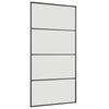 vidaXL Schiebet&uuml;r mit Beschlag Schwarz 102,5x205 cm ESG-Glas