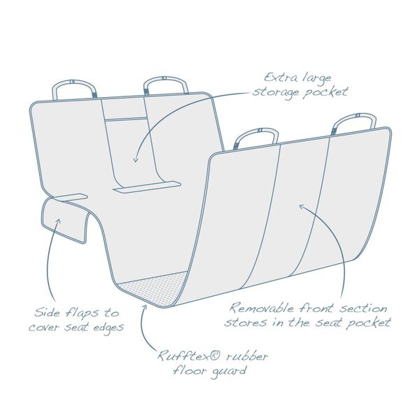 Kurgo Hunde-Hängematte Grau