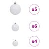 vidaXL K&uuml;nstlicher vorbeleuchteter Weihnachtsbaum Schwarz 120 cm PVC