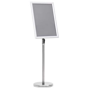 vidaXL A3-Plakatst&auml;nder Silbern Aluminiumlegierung