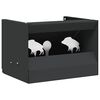 vidaXL Kugelfangbox Schwarz 29 x 22 x 20 cm Stahl