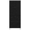vidaXL Highboard Schwarz Eichen-Optik 69,5 x 34 x 180 cm Holzwerkstoff