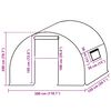 vidaXL Ersatzabdeckung f&uuml;r Gew&auml;chshaus (4,5 m&sup2;) 3x1,5x2 m Transparent