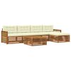vidaXL Outdoor-Sofagarnitur 6 Stk. Natur und Creme