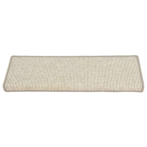 vidaXL Stufenmatten 15 Stk. 65x21x4 cm Silber Rechteckiger Rand