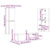 vidaXL TV-Schrankset 6 pcs Artisan-Eiche Holzwerkstoff