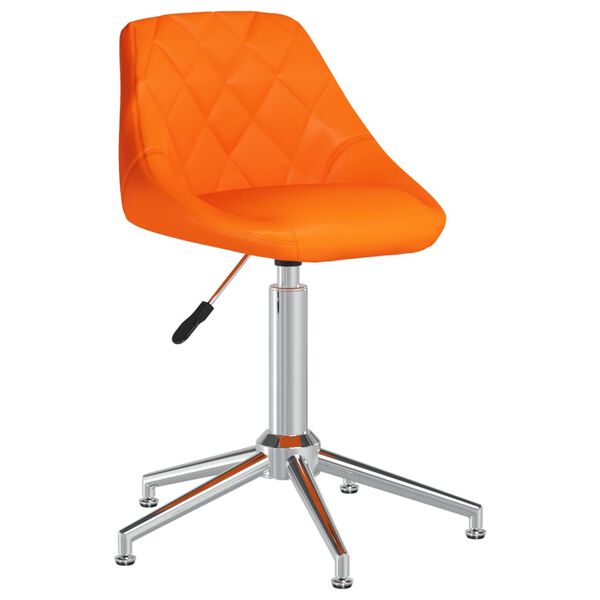vidaXL B&uuml;rostuhl Drehbar Orange Kunstleder
