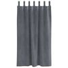 vidaXL Verdunkelungsvorh&auml;nge 2 pcs Hellgrau 140 x 175 cm Samt