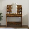 vidaXL Schminktisch mit LED R&auml;uchereiche 96x40x142 cm