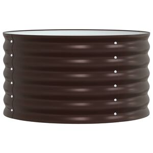 vidaXL Garten-Hochbeet Braun 80 x 80 x 44 cm Stahl