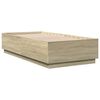vidaXL Bettgestell Sonoma-Eiche 90x190 cm Holzwerkstoff