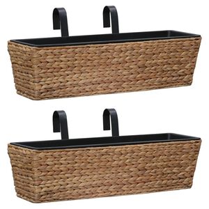 vidaXL Blumenkasten 2 Stk. Wasserhyazinthe