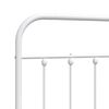 vidaXL Ersatz-Kopfteil Metall Wei&szlig; 150 cm