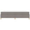 vidaXL Bettrahmen mit Matratze Taupe 140 x 200 cm Stoff