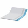 vidaXL Matratzenauflage Wei&szlig; 140 x 190 cm Jacquard Stoff