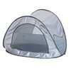 DERYAN Pop-up Strandzelt 120&times;90&times;80 cm Silbern