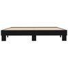 vidaXL Bettgestell Schwarz 180x200 cm Holzwerkstoff und Metall