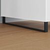 vidaXL M&ouml;belbeine 2 pcs Schwarz 796 x 40,5 x 100 mm Eisen