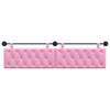 vidaXL H&auml;ngevorderseite Wandmontiert Rosa 210 x 55 x 7 cm Stoff