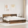 vidaXL Bettrahmen Altholz 200 x 200 cm Massives Kiefernholz