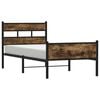 vidaXL Bettgestell ohne Matratze R&auml;uchereiche 100x190 cm Holzwerkstoff