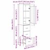 vidaXL Highboard Altholz 34,5 x 34 x 180 cm Holzwerkstoff