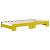 vidaXL Tagesbett Ausziehbar Gelb 100x200 cm Samt