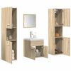 vidaXL 5-tlg. Badm&ouml;bel-Set Sonoma-Eiche Holzwerkstoff
