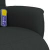 vidaXL Massagesessel mit Fu&szlig;teil Schwarz Stoff