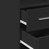 vidaXL Hochschrank Schmal Schwarz 30x42,5x225 cm Holzwerkstoff