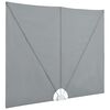 vidaXL Faltbarer Terrassen-Seitenf&auml;cher Grau 300&times;150 cm