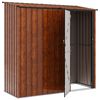 vidaXL Gartenh&uuml;tten Braun 203 x 85,5 x 200 cm Metall