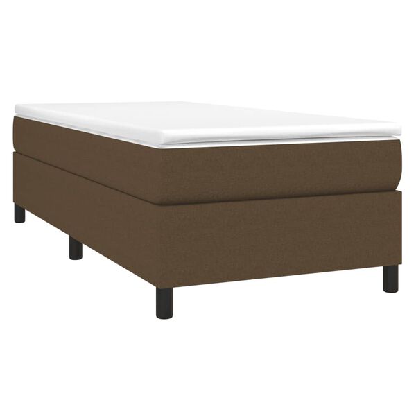 vidaXL Boxspringbettgestell Dunkelbraun 80x200 cm Stoff