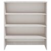 vidaXL Highboard-Oberteil HAMAR Wei&szlig; 90x30x100 cm Massivholz