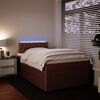 vidaXL Boxspringbett mit Matratze Rosa 120x190 cm Samt