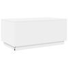 vidaXL Couchtisch mit LED-Leuchten Wei&szlig; 90x50x40 cm