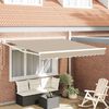 vidaXL Einziehbare Markise Beige 350 x 250 cm Stoff