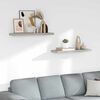 vidaXL Schweberegale 2 Stk. Betongrau 80x23,5x3,8 cm MDF