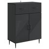 vidaXL Sideboard Schwarz 66 x 34,5 x 89,5 cm Holzwerkstoff